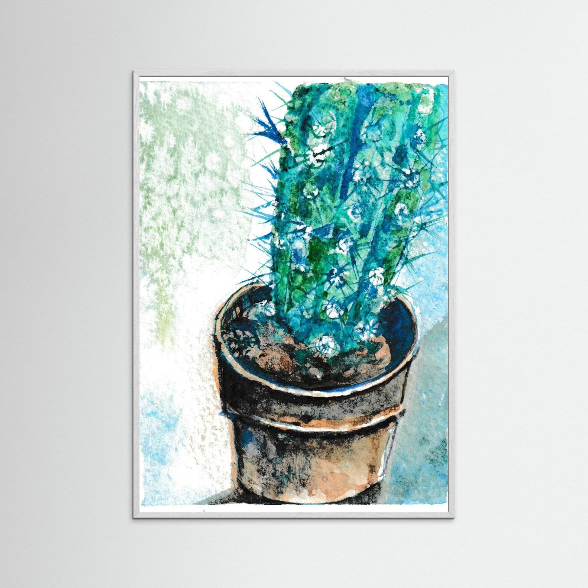 Tiny Cactus Friend in A Pot