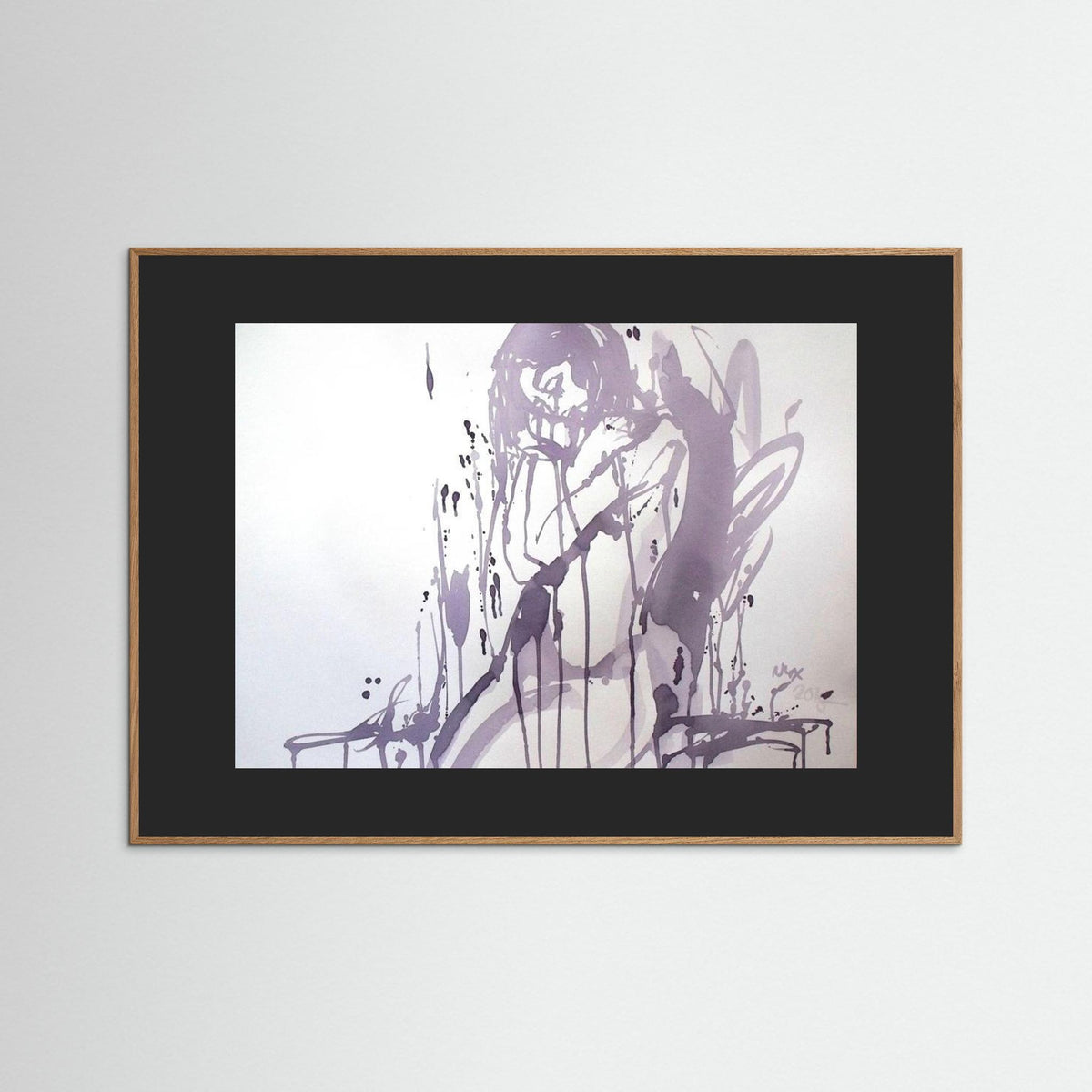 "Embrace" Poster Print from Italian Wine Painting