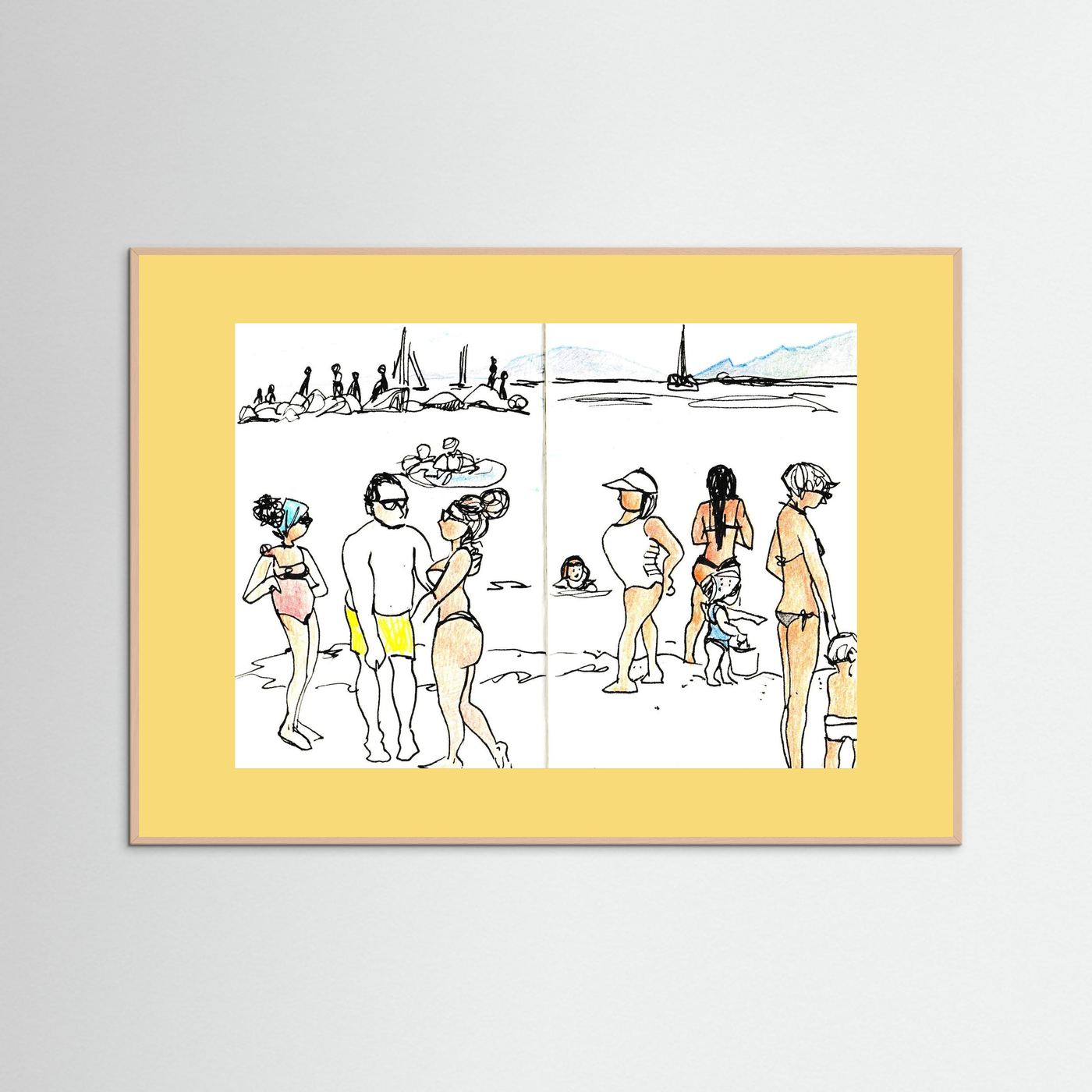 "Ligurian Summer" Fine Art Paper Print
