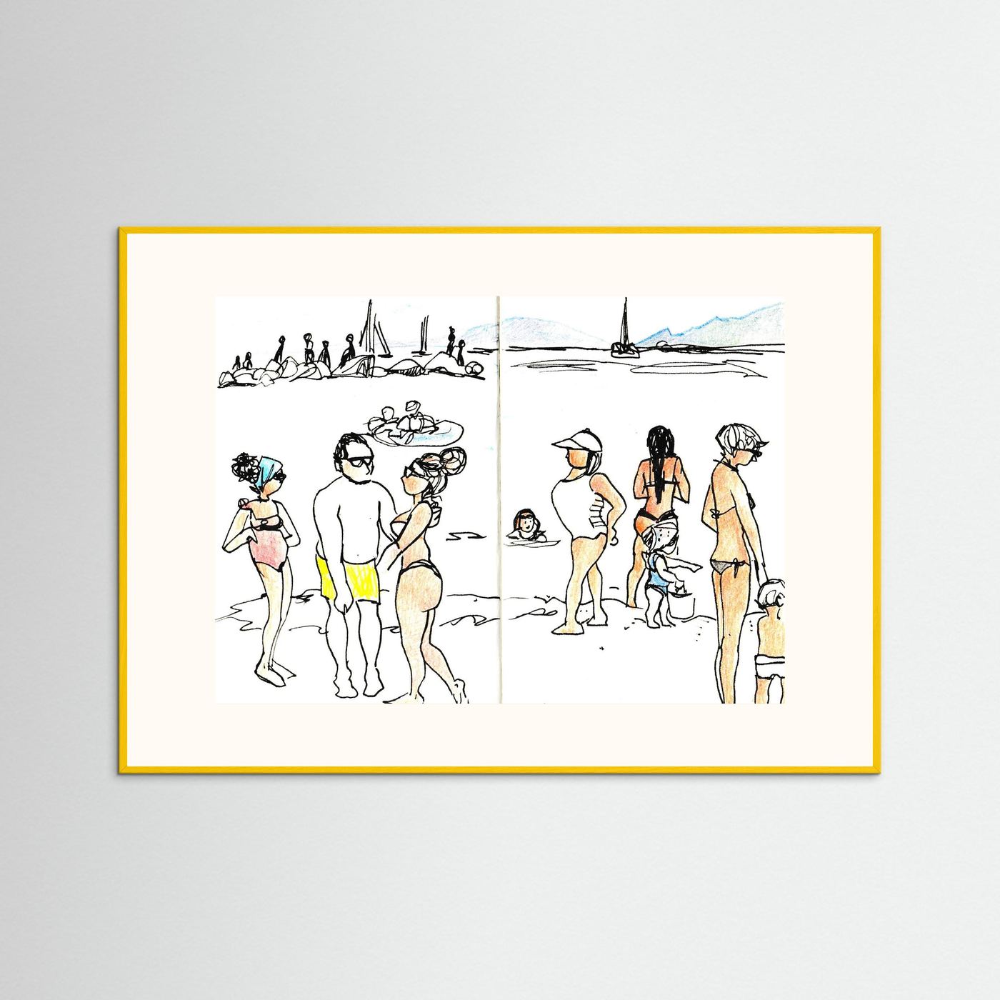 "Ligurian Summer" Fine Art Paper Print