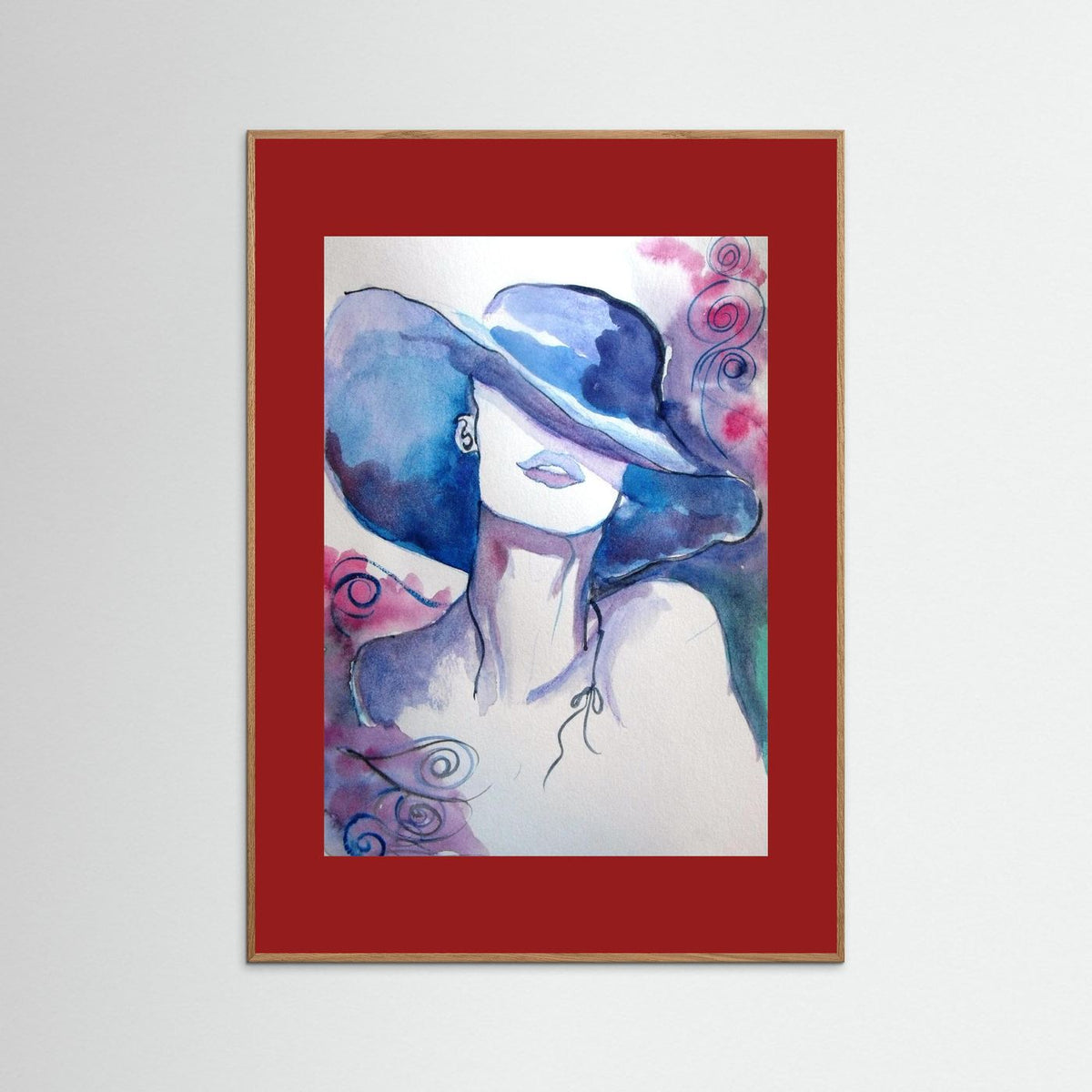 Woman in Wine Fine Art Print