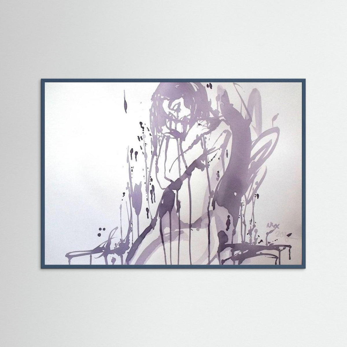 "Embrace" Poster Print from Italian Wine Painting