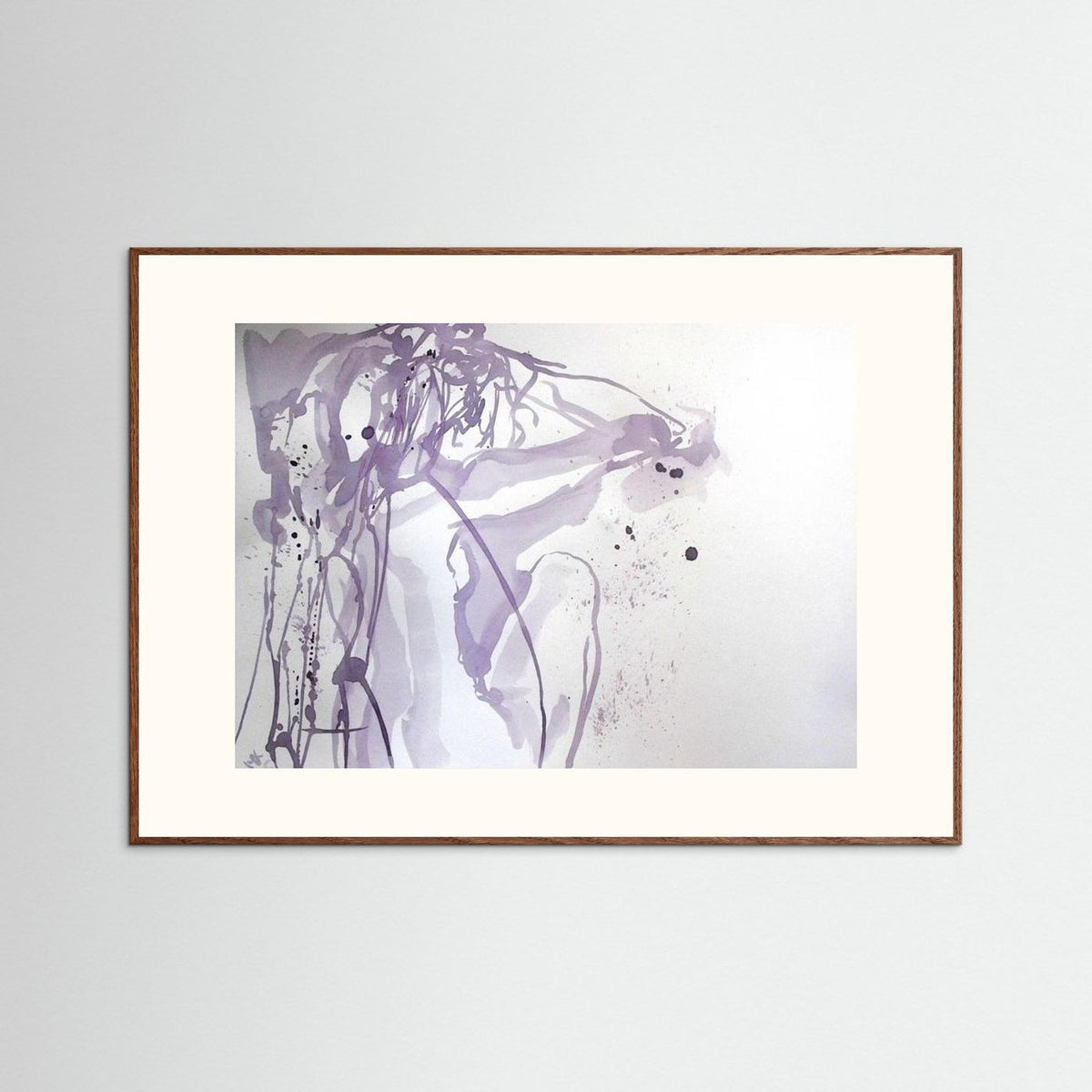 "Ponder"- A Wine Painting Poster Print