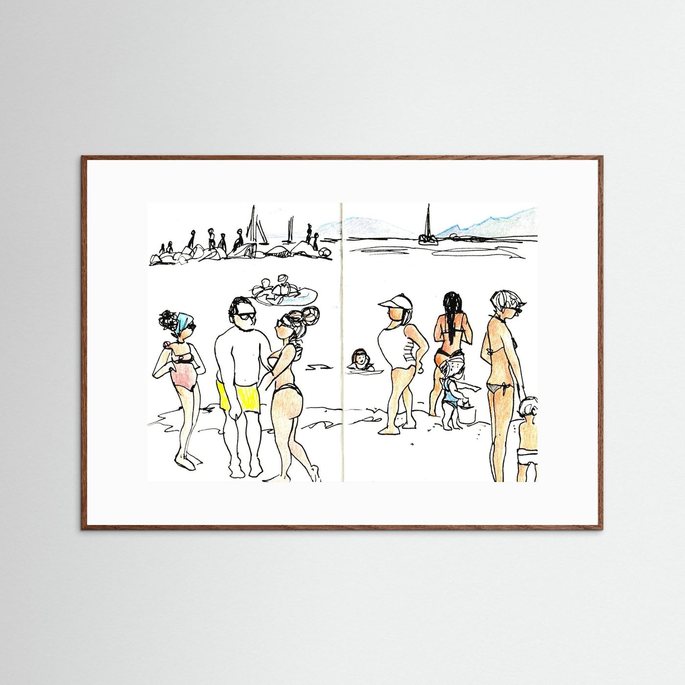 "Ligurian Summer" Fine Art Paper Print