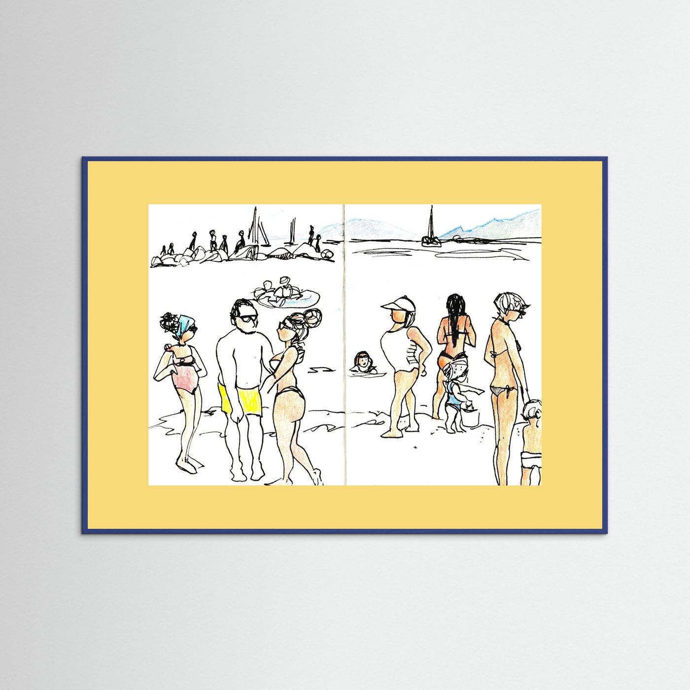 "Ligurian Summer" Fine Art Paper Print