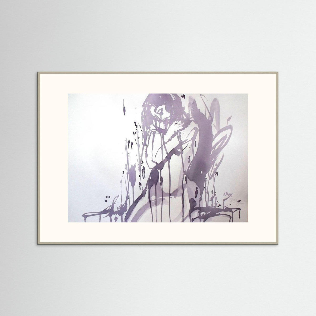 "Embrace" Poster Print from Italian Wine Painting