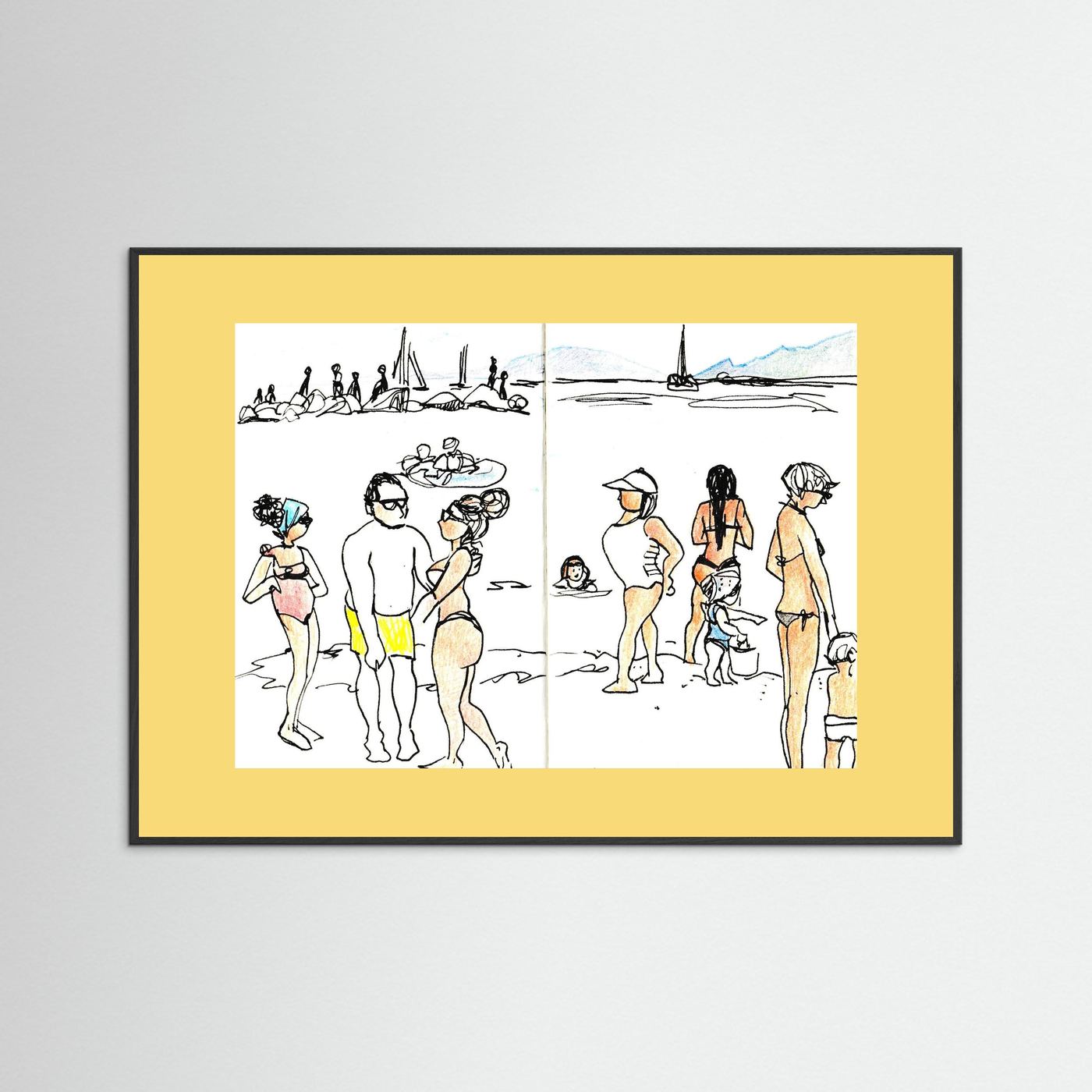 "Ligurian Summer" Fine Art Paper Print
