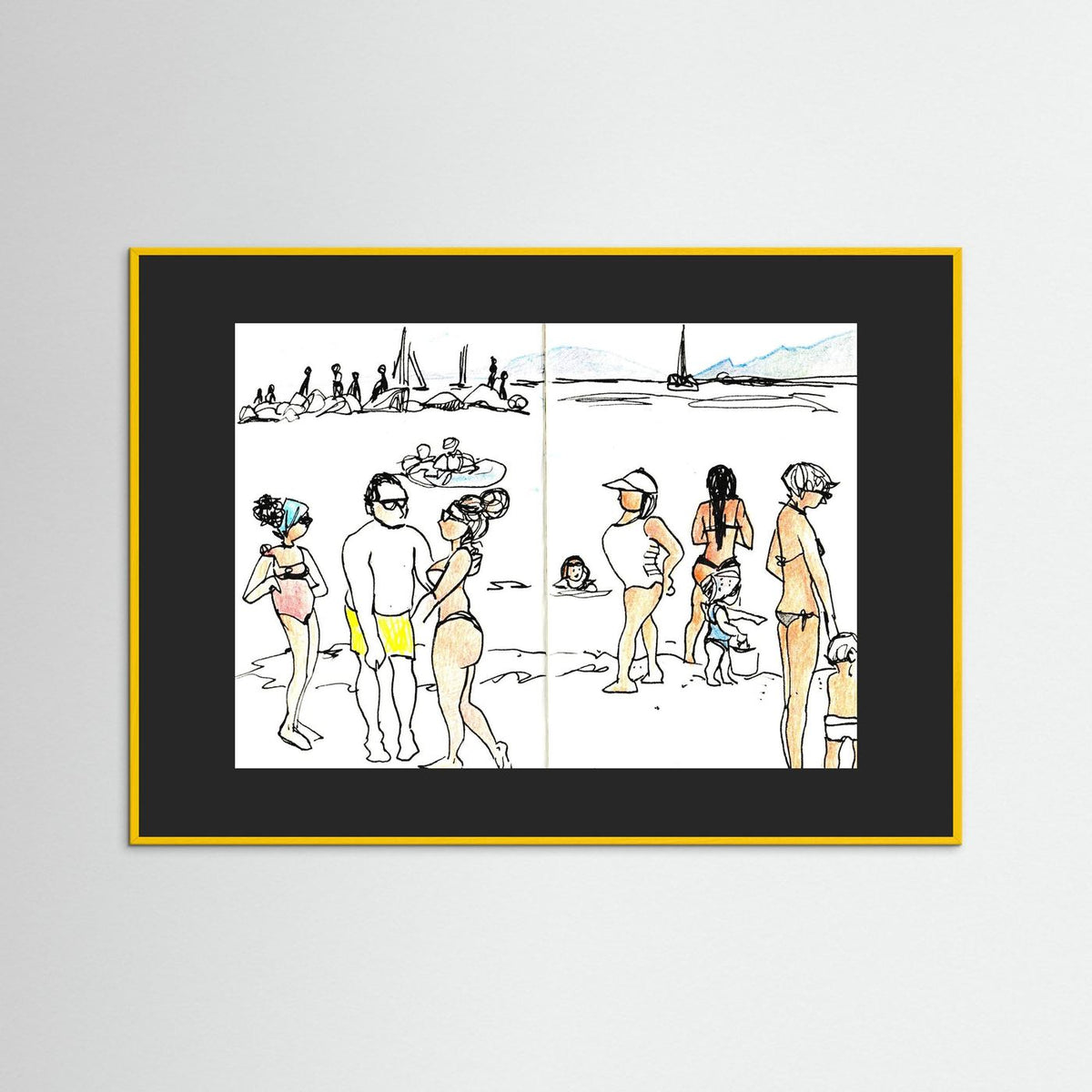 "Ligurian Summer" Fine Art Paper Print