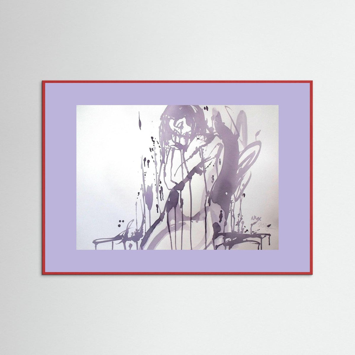 "Embrace" Poster Print from Italian Wine Painting