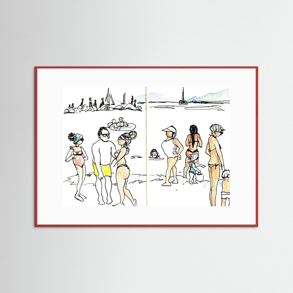 "Ligurian Summer" Fine Art Paper Print