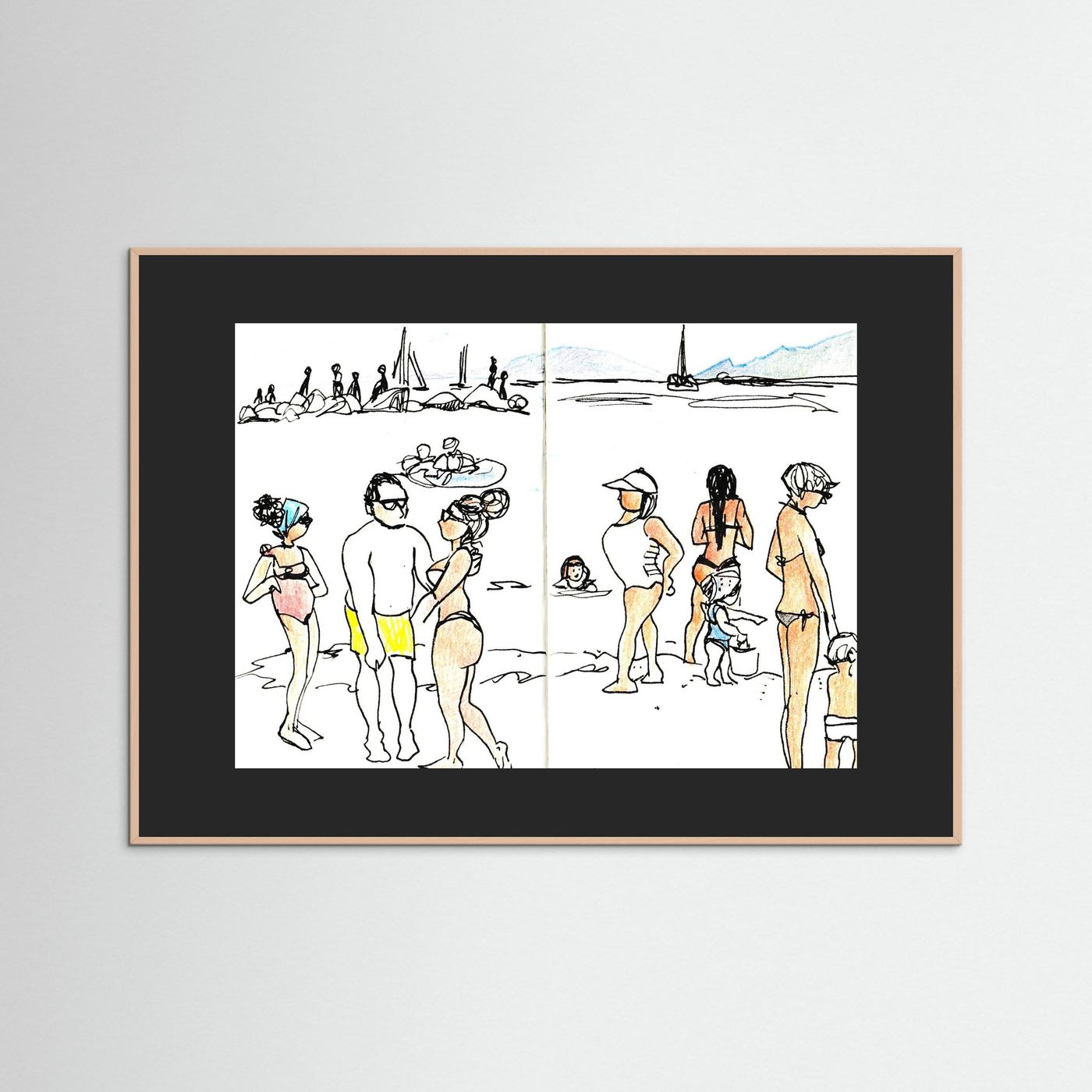 "Ligurian Summer" Fine Art Paper Print