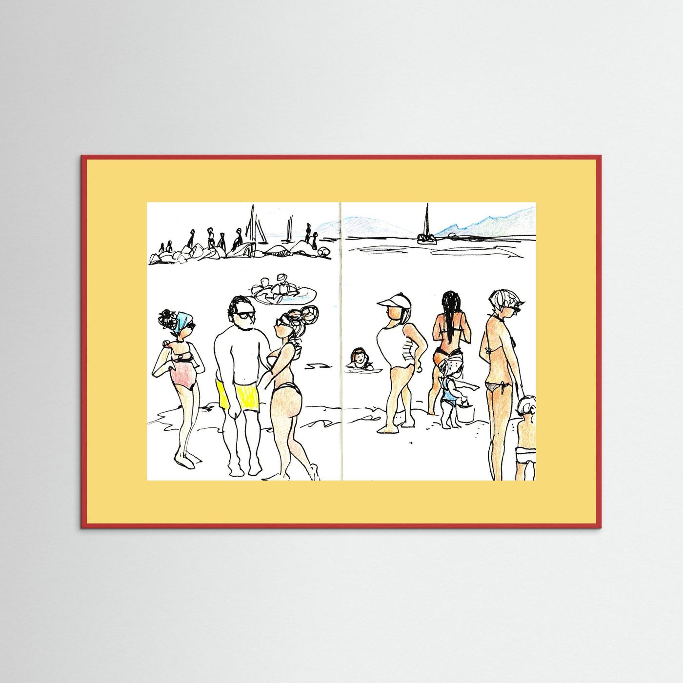 "Ligurian Summer" Fine Art Paper Print