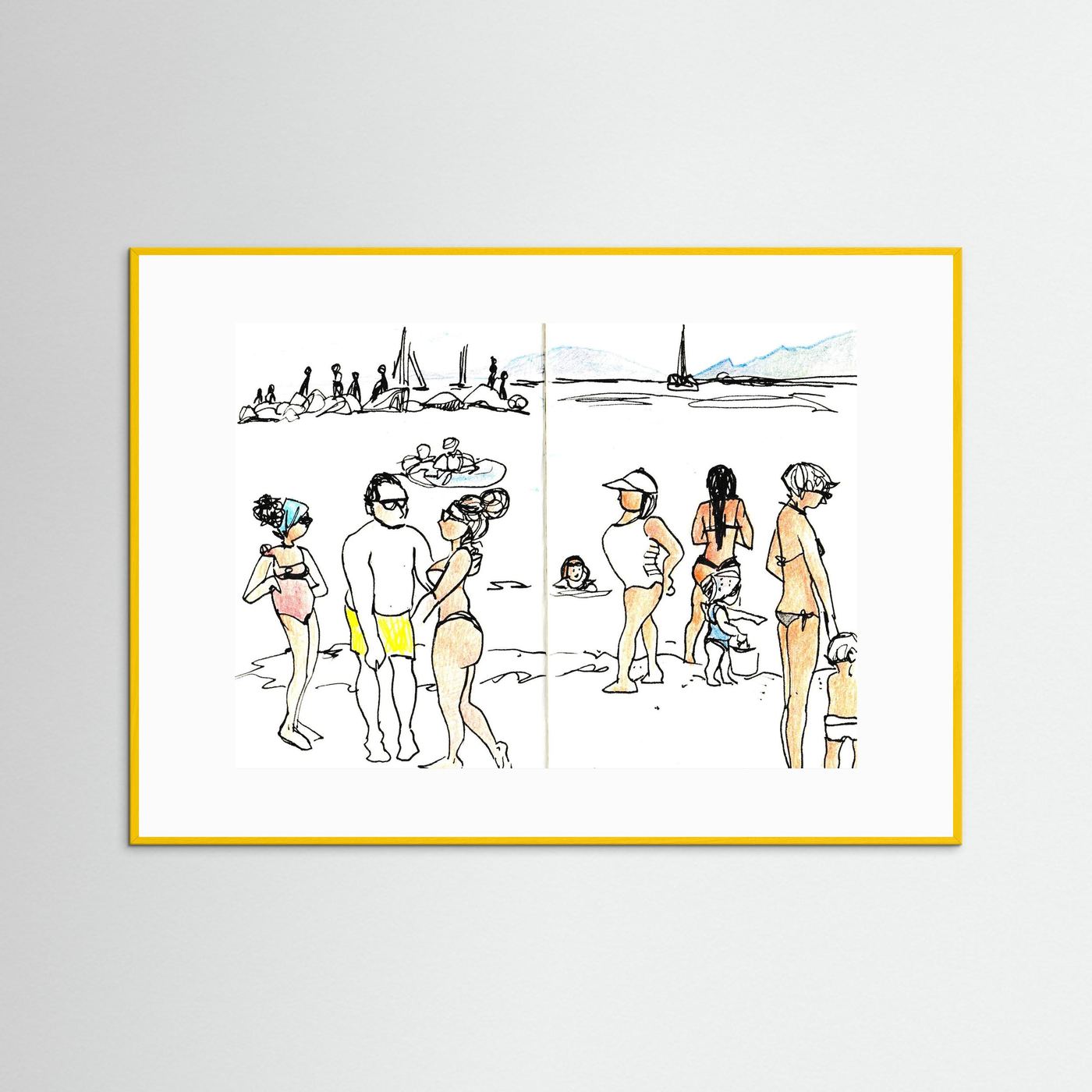 "Ligurian Summer" Fine Art Paper Print