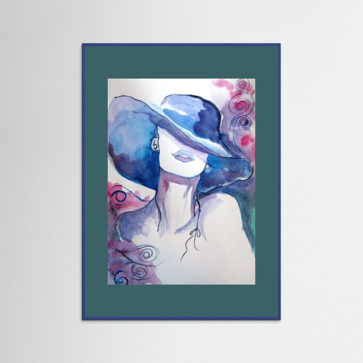 Woman in Wine Fine Art Print