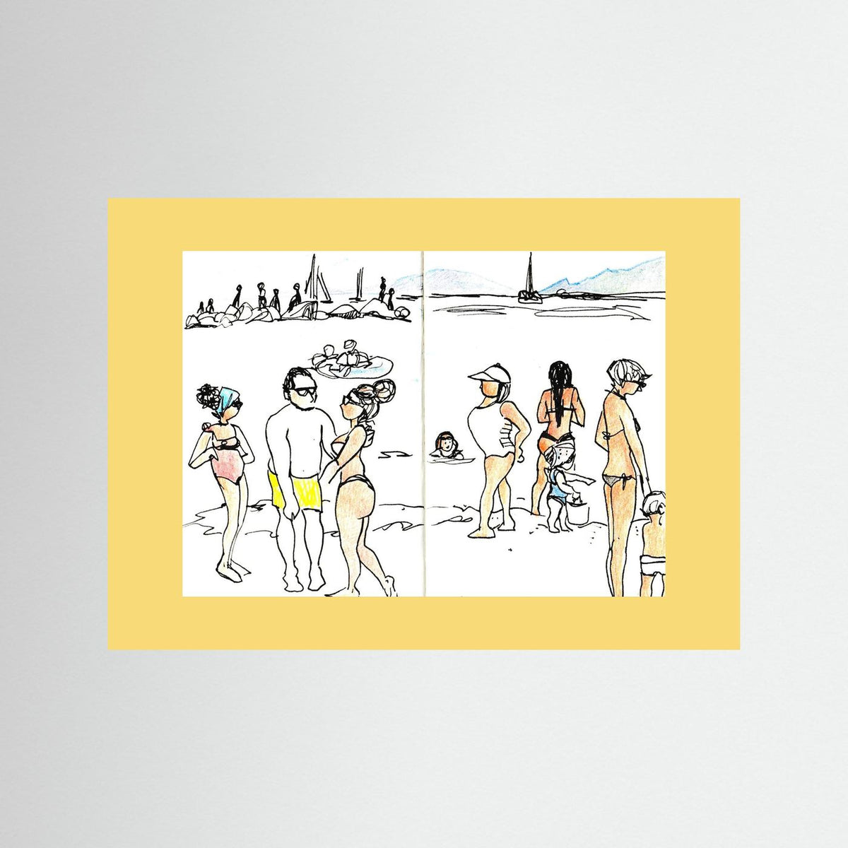 "Ligurian Summer" Fine Art Paper Print