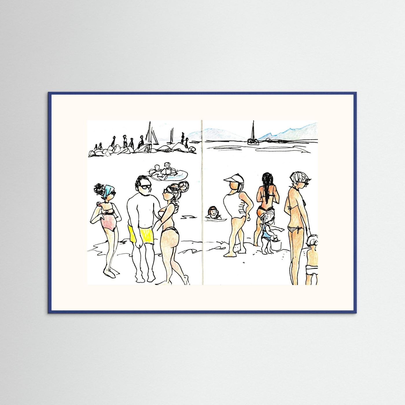 "Ligurian Summer" Fine Art Paper Print