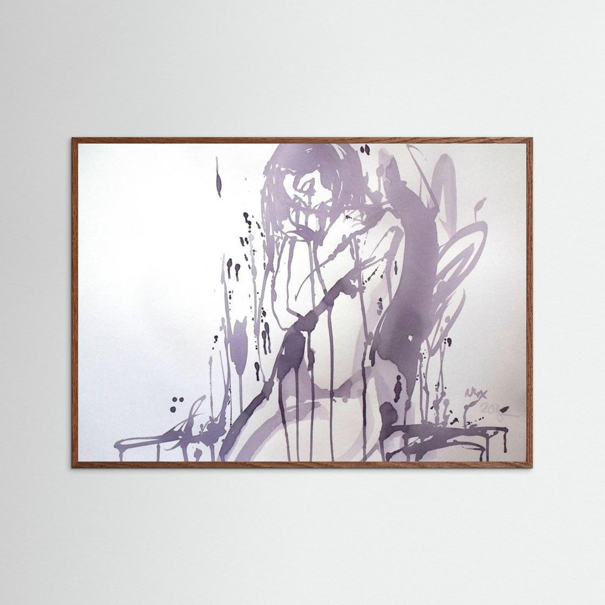 "Embrace" Poster Print from Italian Wine Painting