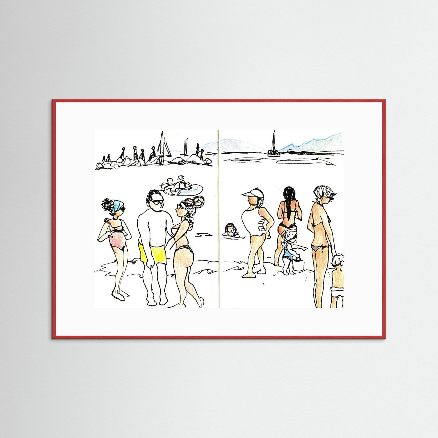 "Ligurian Summer" Fine Art Paper Print
