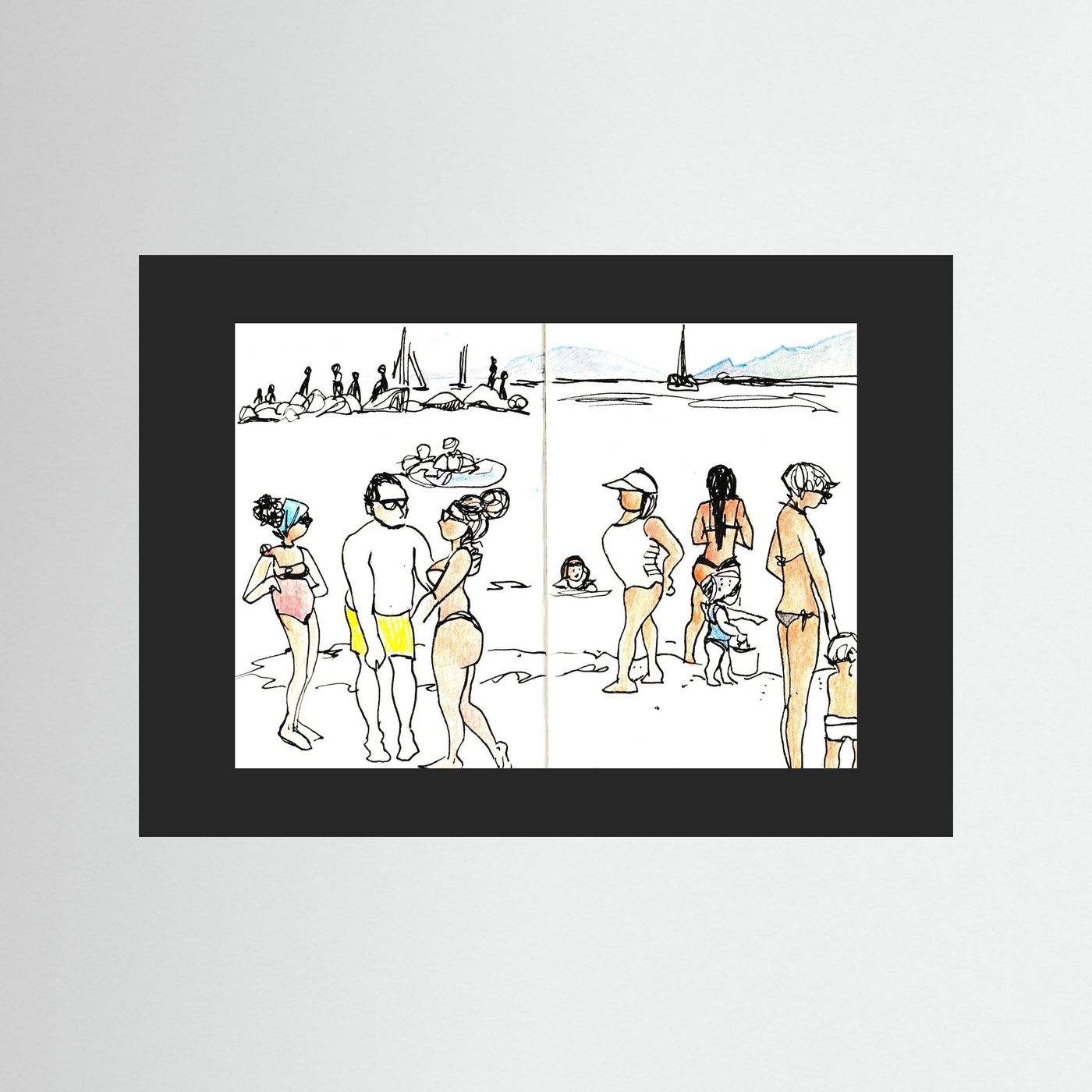 "Ligurian Summer" Fine Art Paper Print