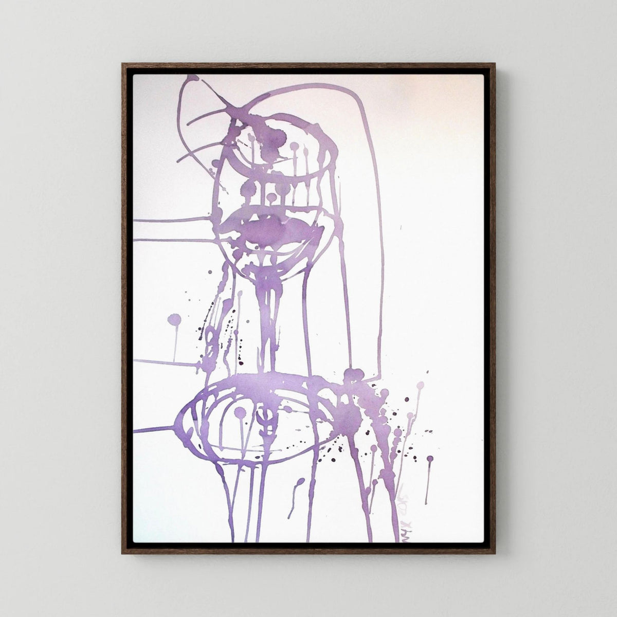 "Celebration II" Wine Painting - Premium Canvas Print