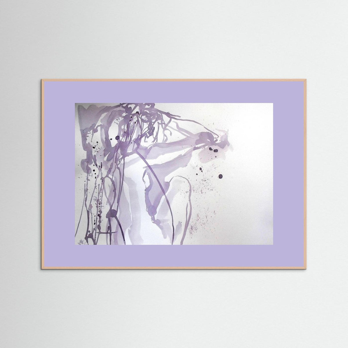 "Ponder"- A Wine Painting Poster Print