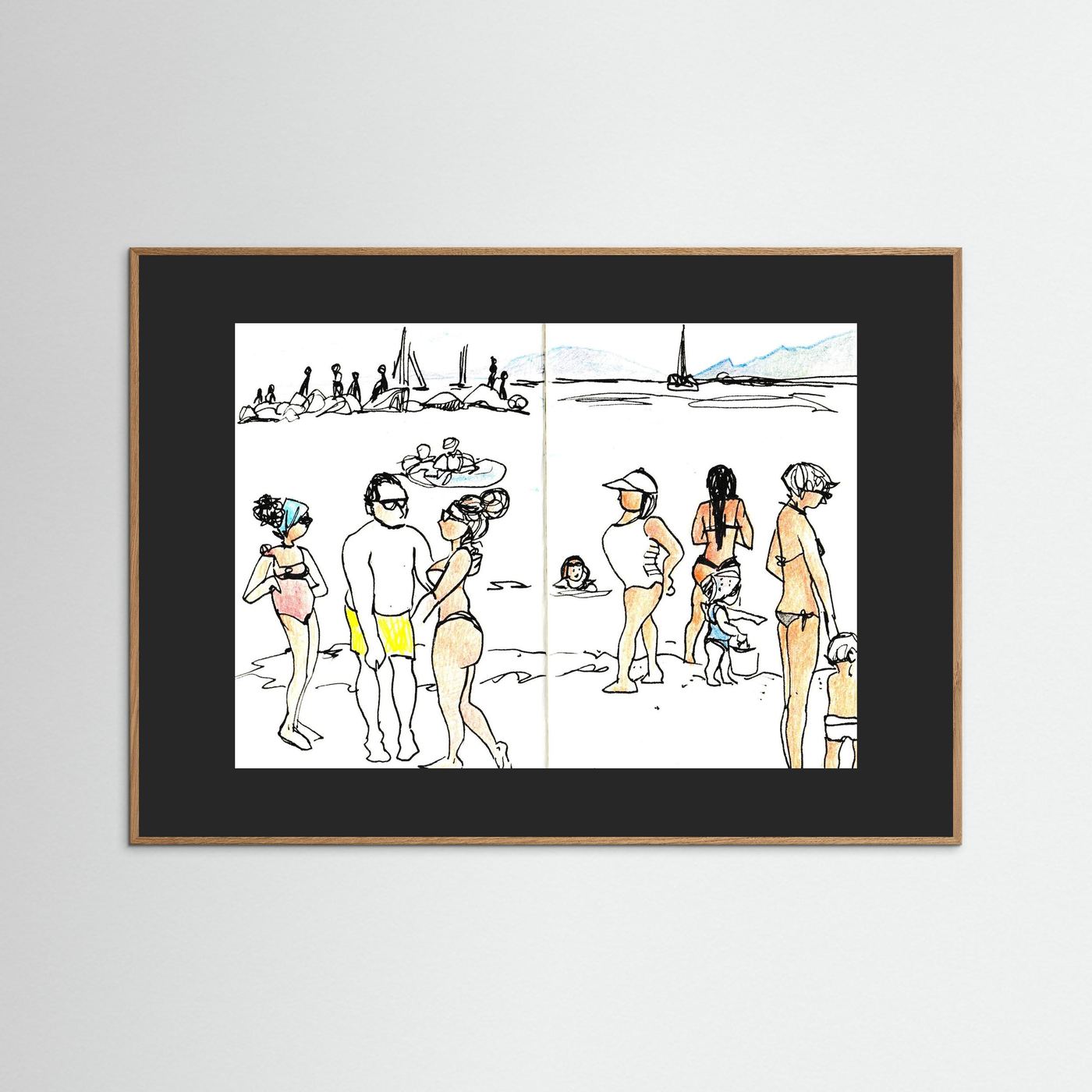 "Ligurian Summer" Fine Art Paper Print