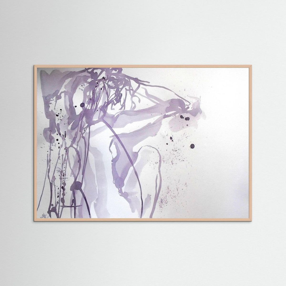 "Ponder"- A Wine Painting Poster Print
