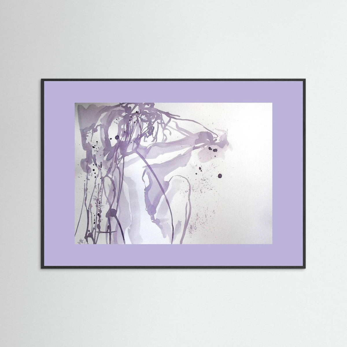 "Ponder"- A Wine Painting Poster Print