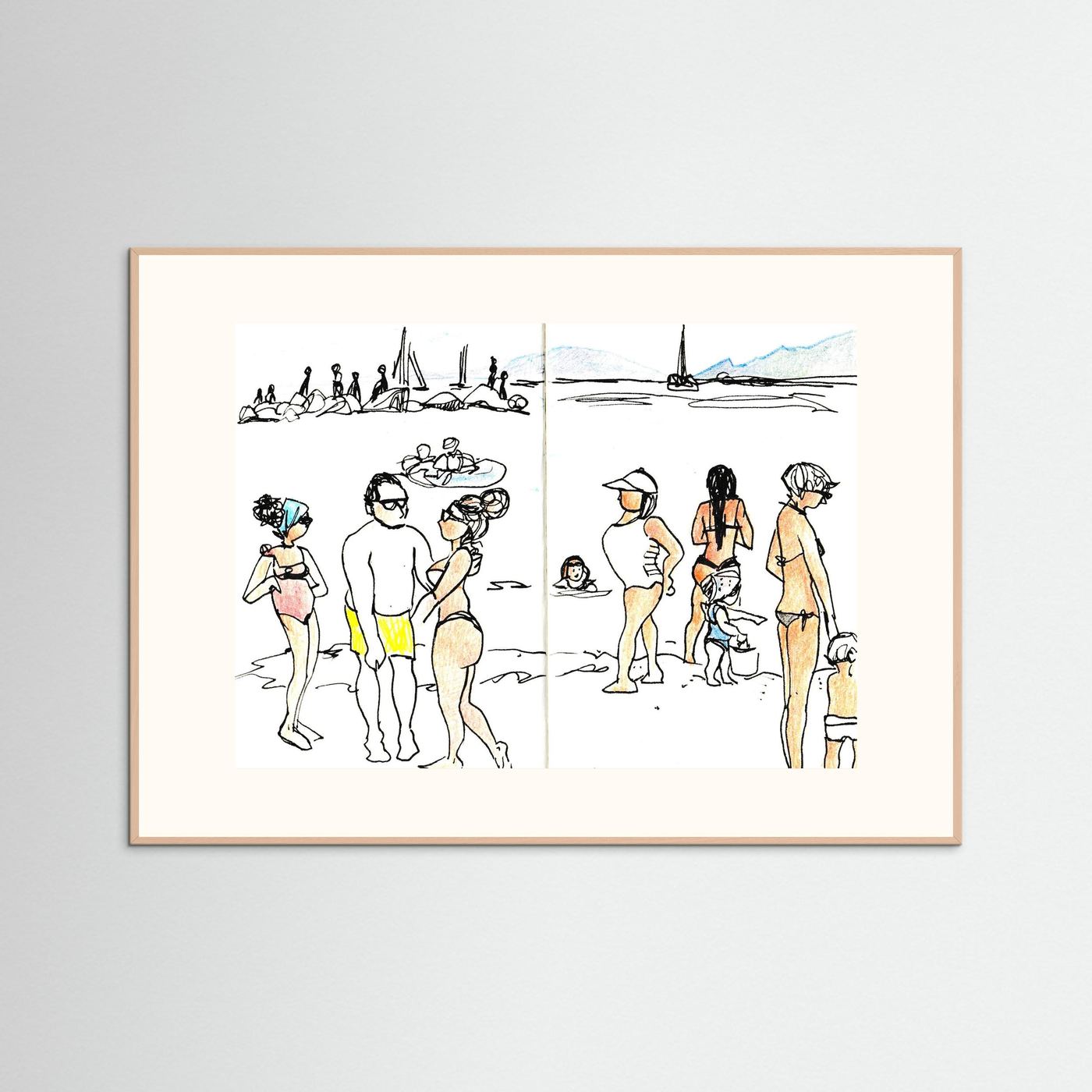 "Ligurian Summer" Fine Art Paper Print