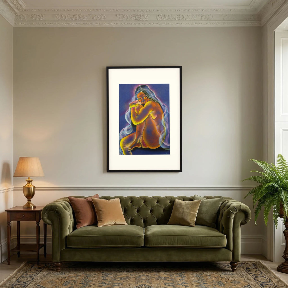 Permission to Be Born Pastels on Velvet Fine Art Print by Nikki Martinez