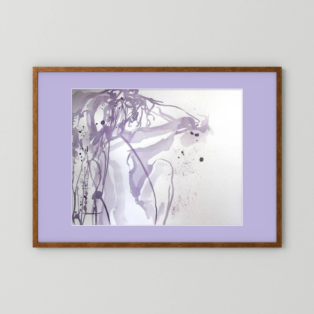 "Ponder"- A Wine Painting Poster Print