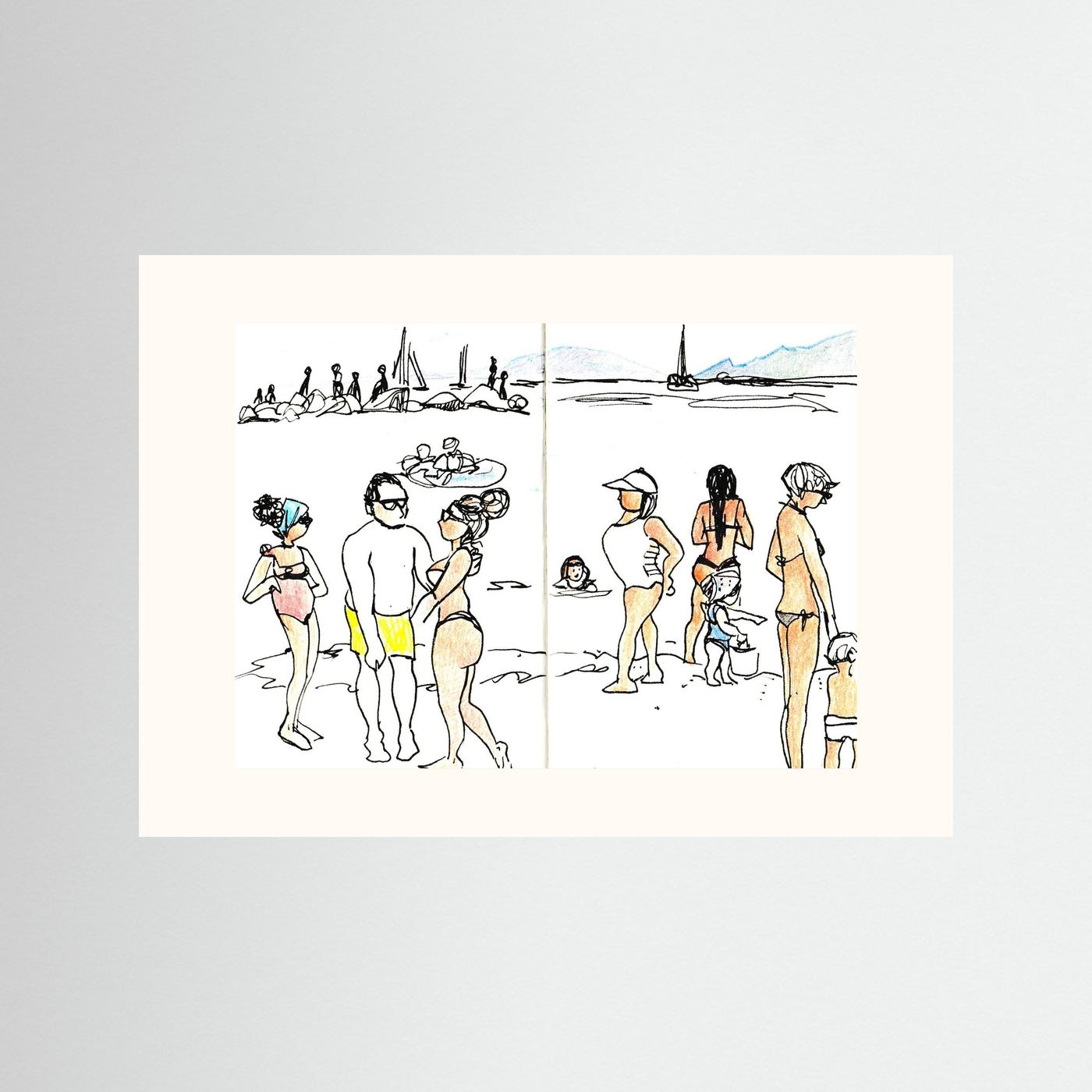 "Ligurian Summer" Fine Art Paper Print