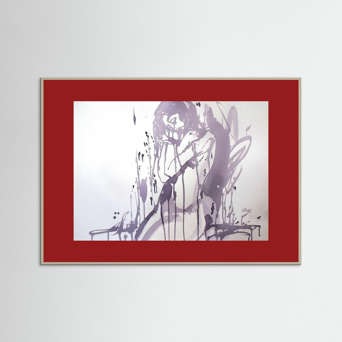 "Embrace" Poster Print from Italian Wine Painting