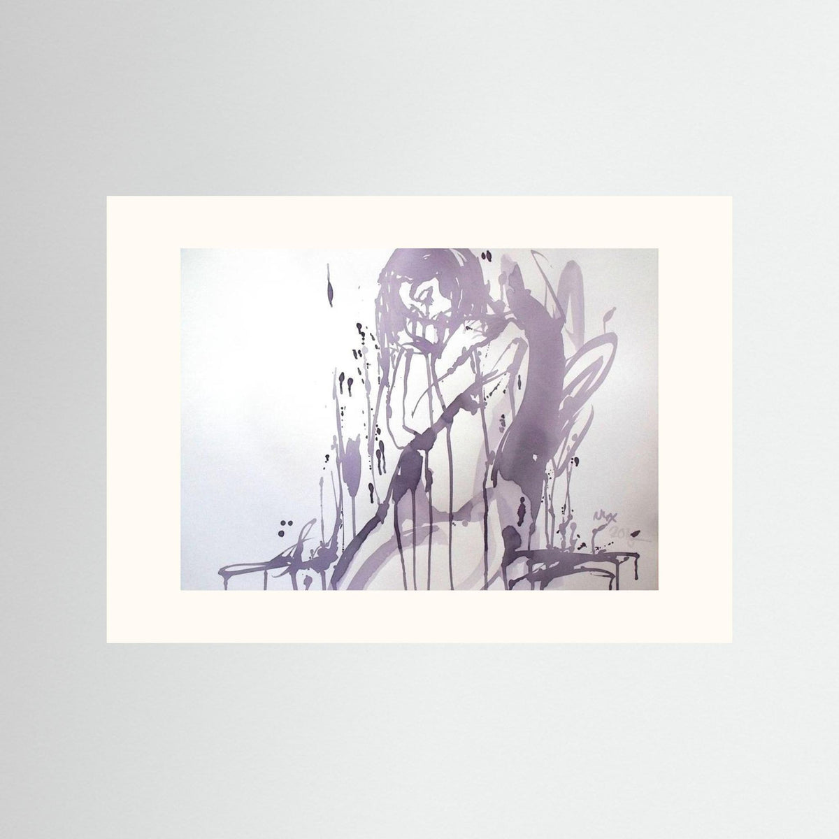 "Embrace" Poster Print from Italian Wine Painting