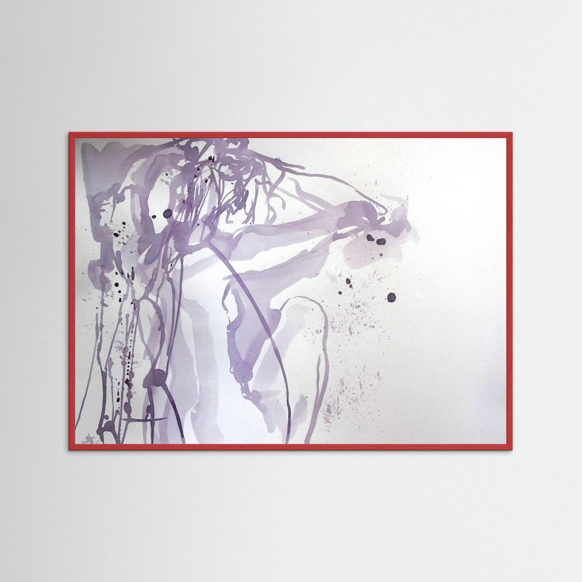 "Ponder"- A Wine Painting Poster Print