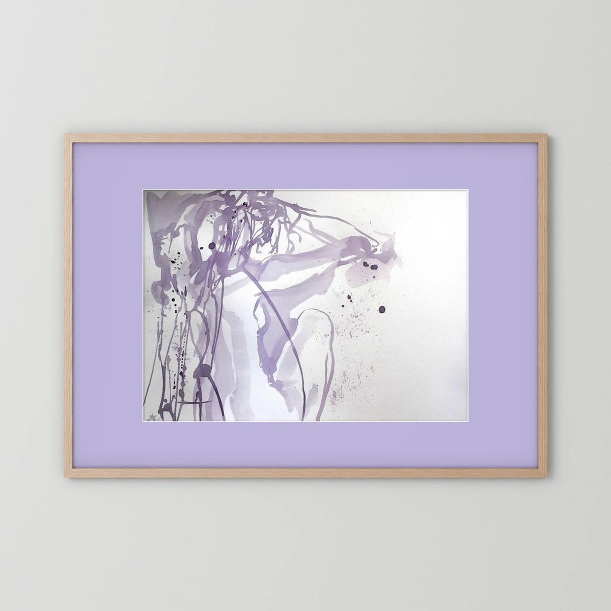"Ponder"- A Wine Painting Poster Print