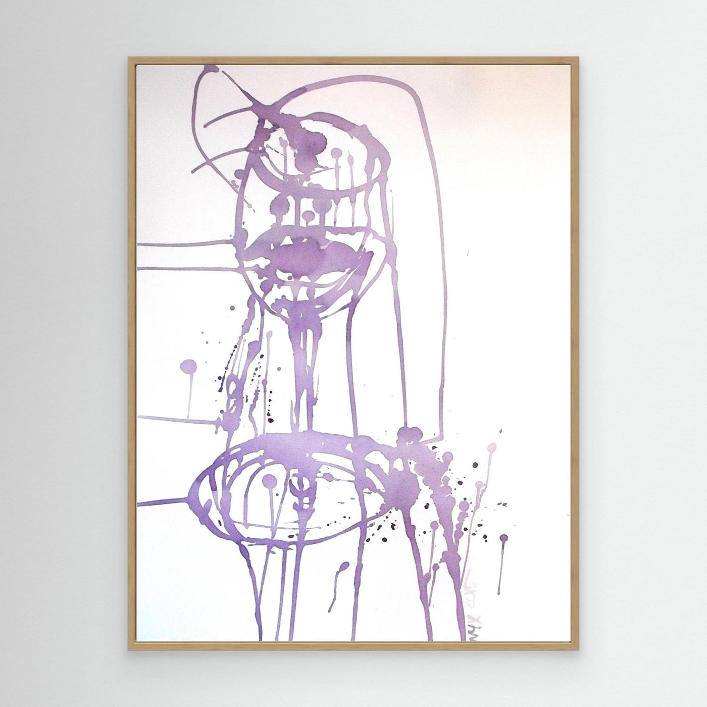 "Celebration II" Wine Painting - Premium Canvas Print