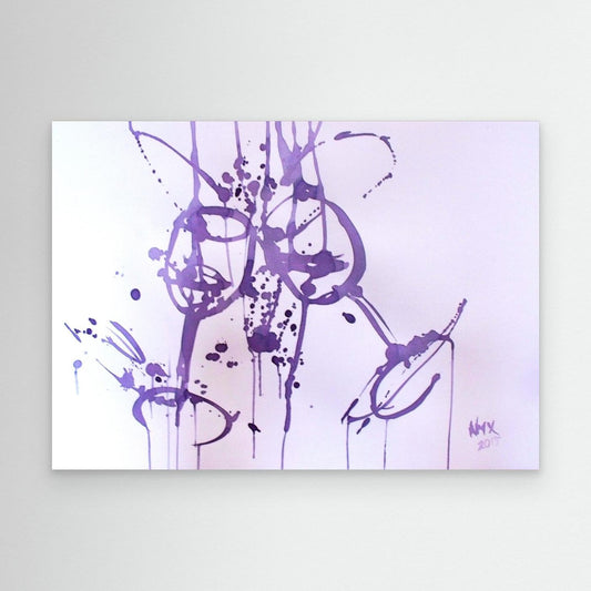 "Celebration" Wine Art Painting Premium Canvas Print