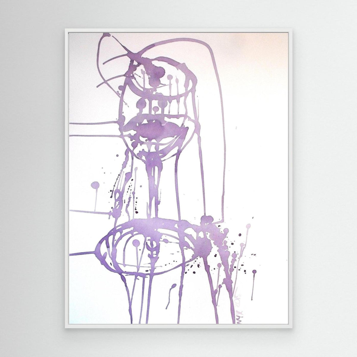 "Celebration II" Wine Painting - Premium Canvas Print
