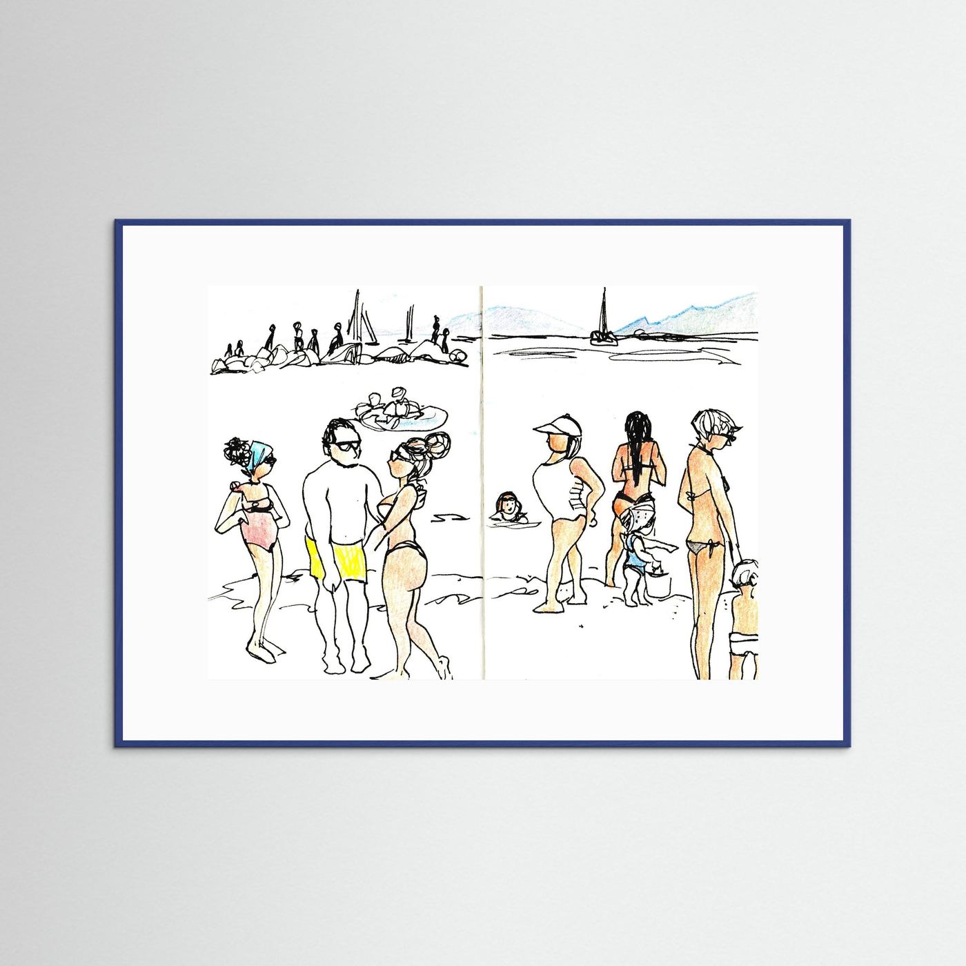 "Ligurian Summer" Fine Art Paper Print