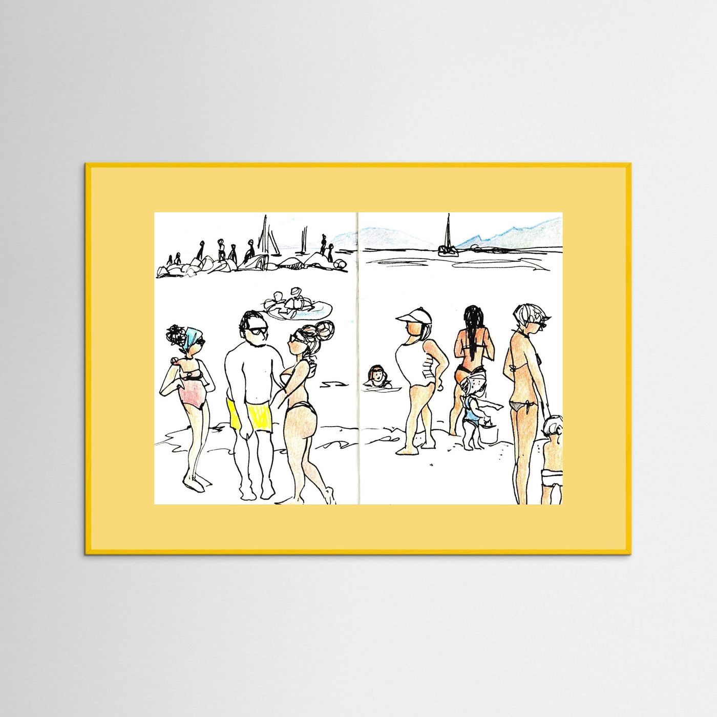 "Ligurian Summer" Fine Art Paper Print
