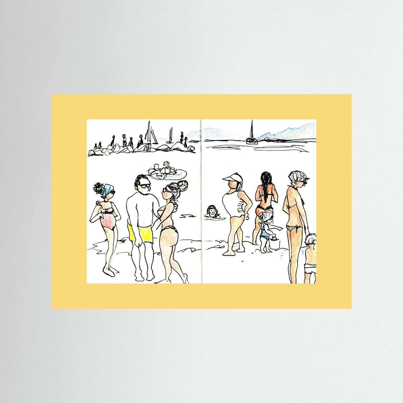 "Ligurian Summer" Fine Art Paper Print
