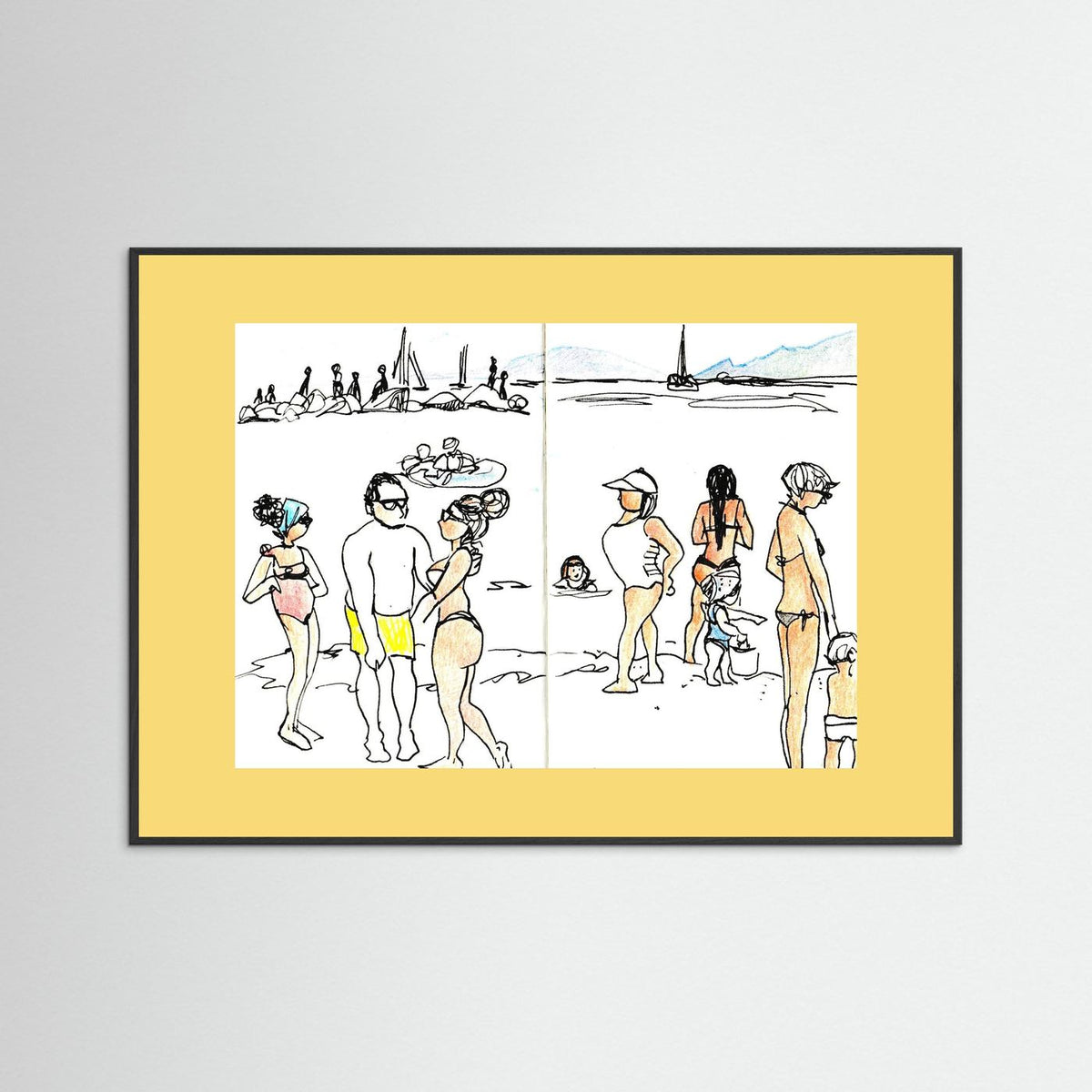 "Ligurian Summer" Fine Art Paper Print
