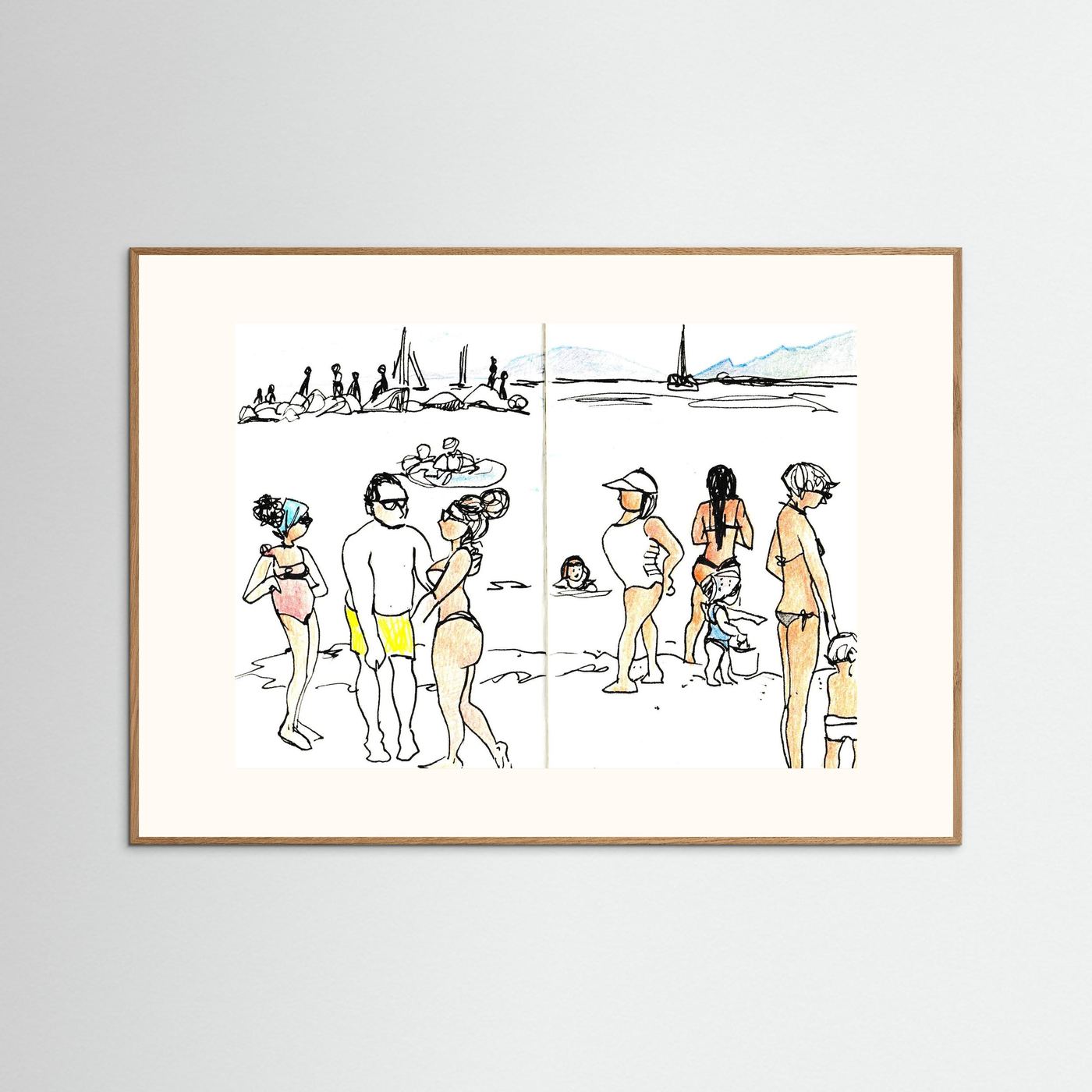 "Ligurian Summer" Fine Art Paper Print