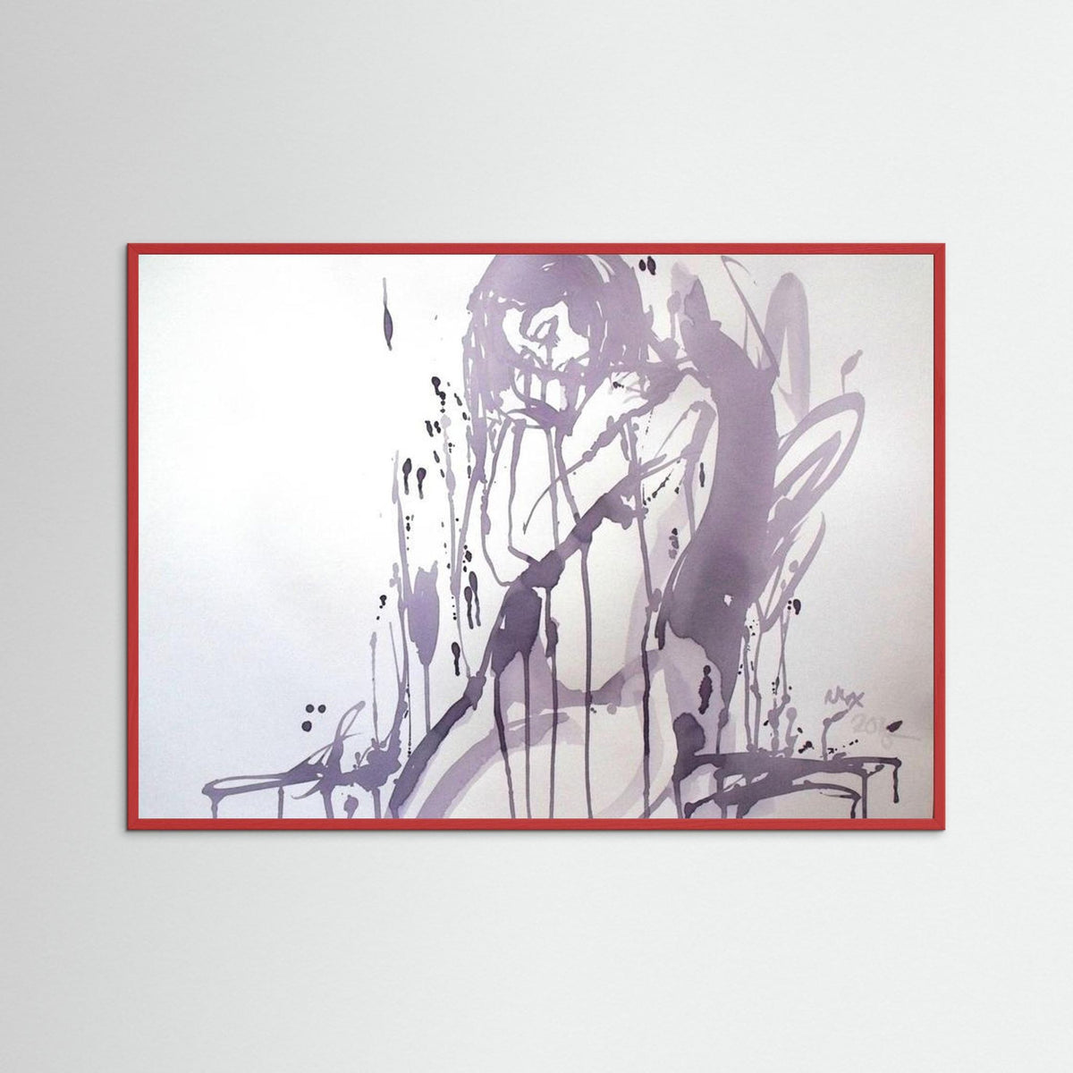 "Embrace" Poster Print from Italian Wine Painting
