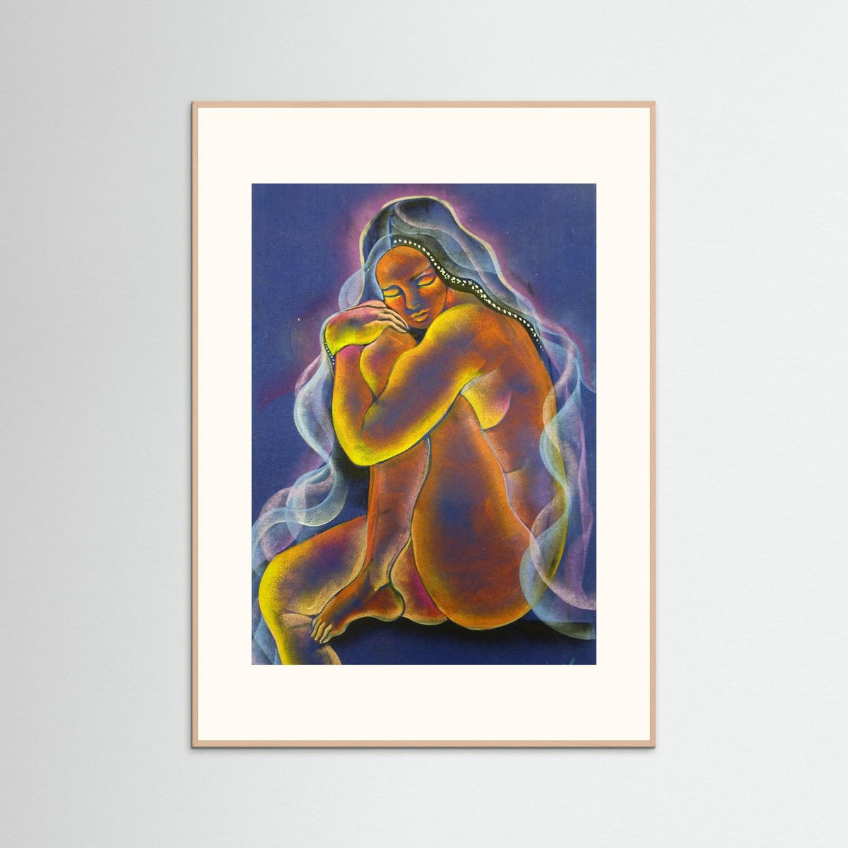 Permission to Be Born Pastels on Velvet Fine Art Print by Nikki Martinez
