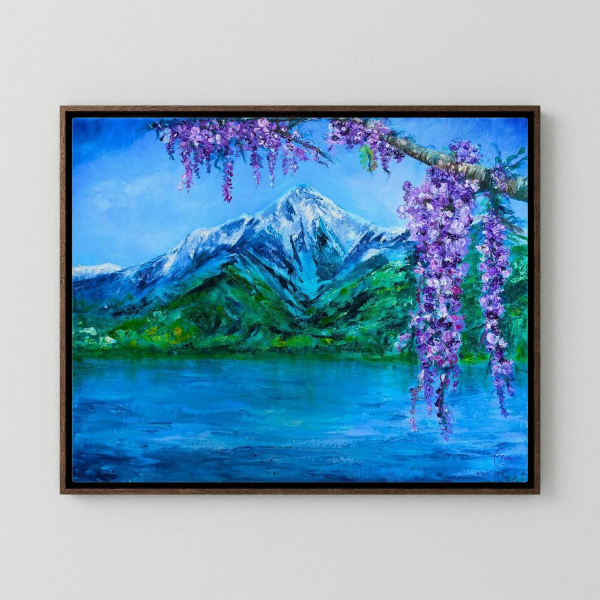 Lake Como Wisteria Calm Canvas