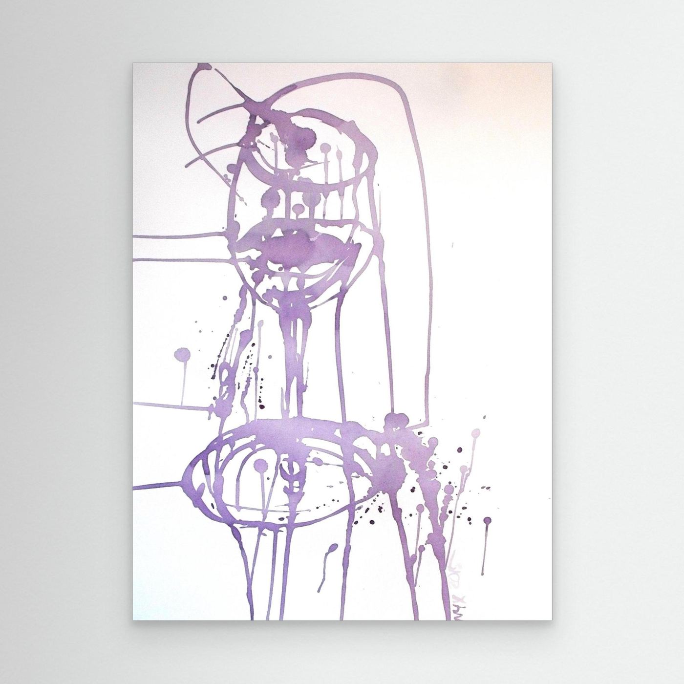 "Celebration II" Wine Painting - Premium Canvas Print