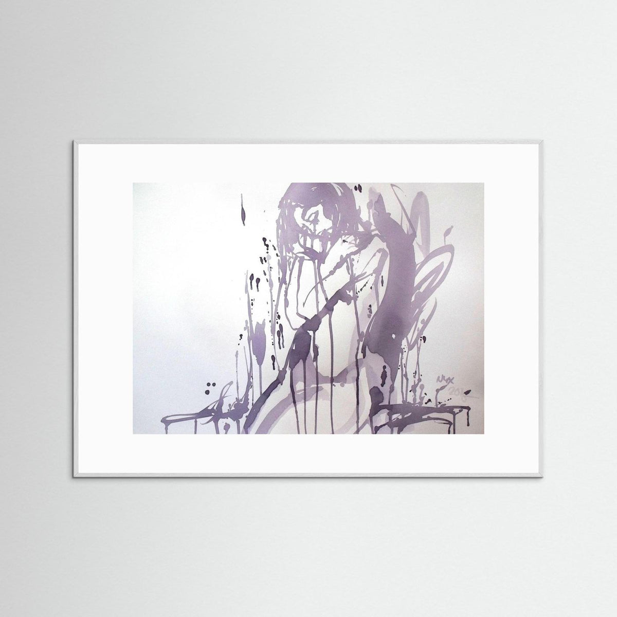 "Embrace" Poster Print from Italian Wine Painting