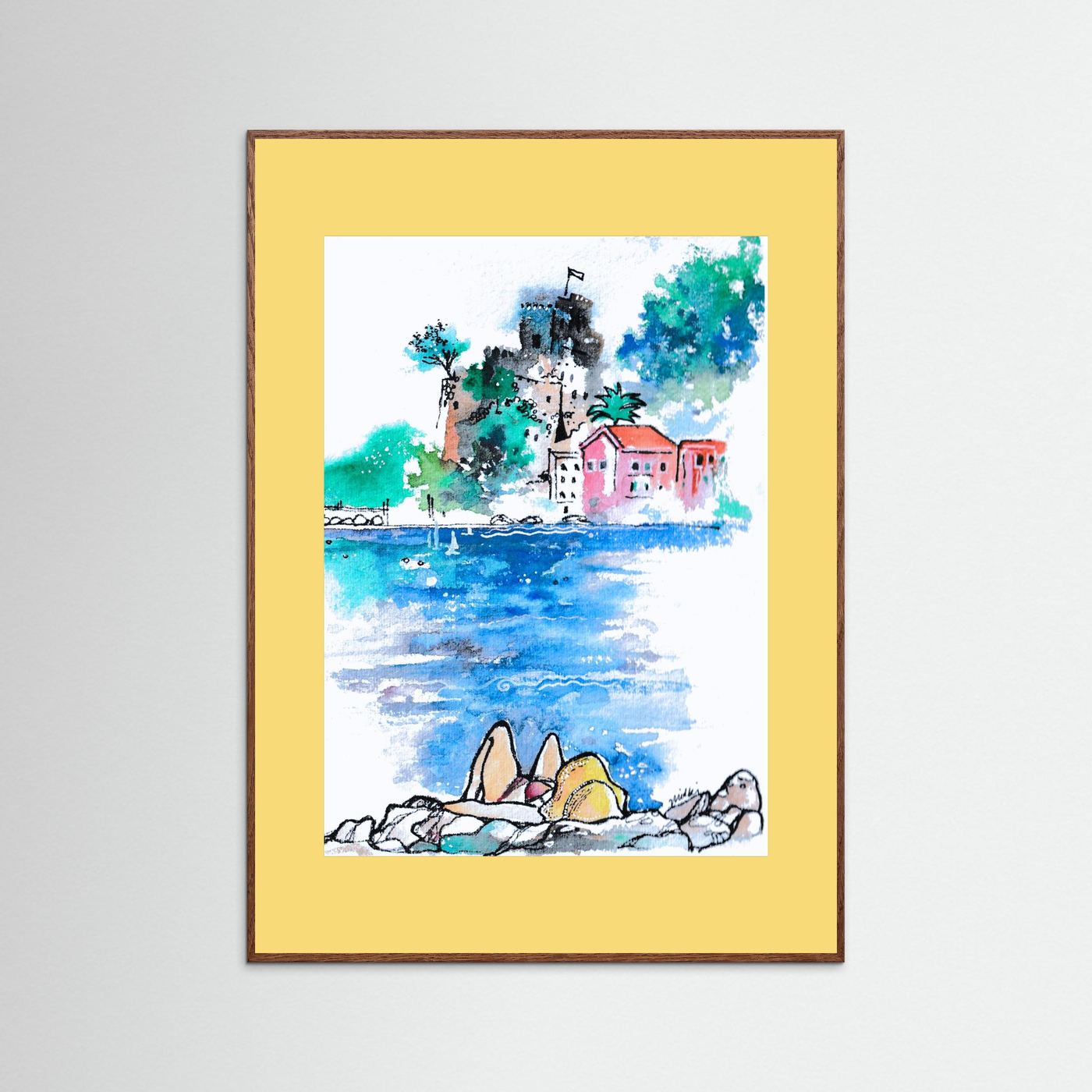 "San Terenzo" Fine Art Paper Print